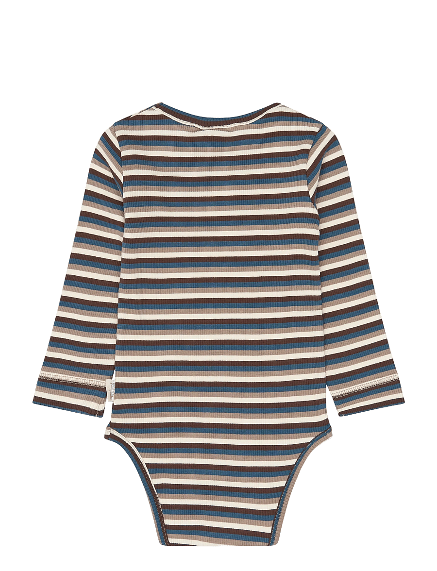 Petit Piao - PPSong L_S Body - langärmelige bodys - key largo multistriped - 1