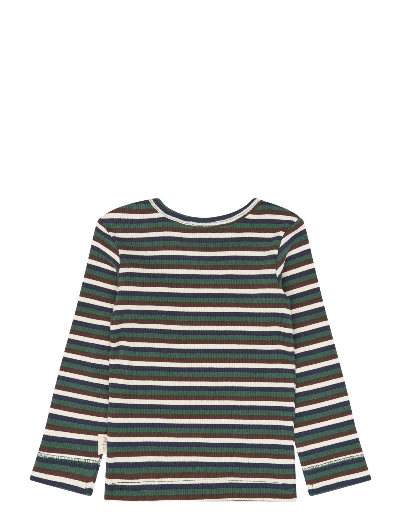 Petit Piao - PPSong L_S Tee - langärmelig - trekking green multistriped - 2