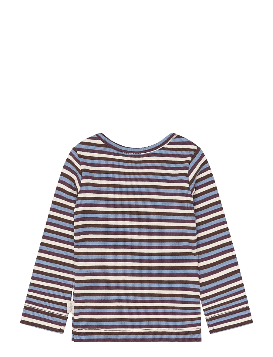 Petit Piao - PPSong L_S Tee - langärmelig - huckleberry multistriped - 1