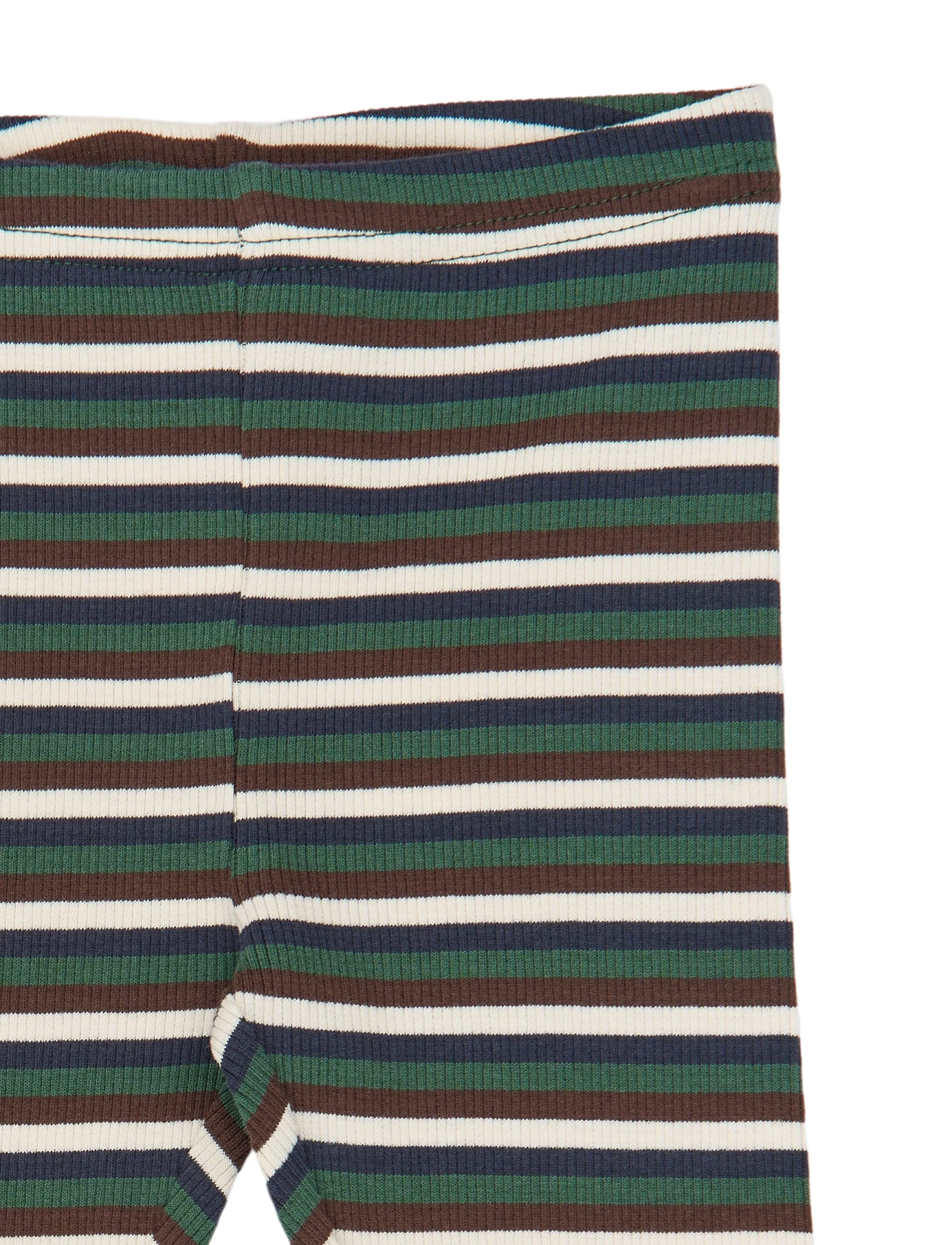 Petit Piao - PPSong Leggings - retuusid - trekking green multistriped - 2