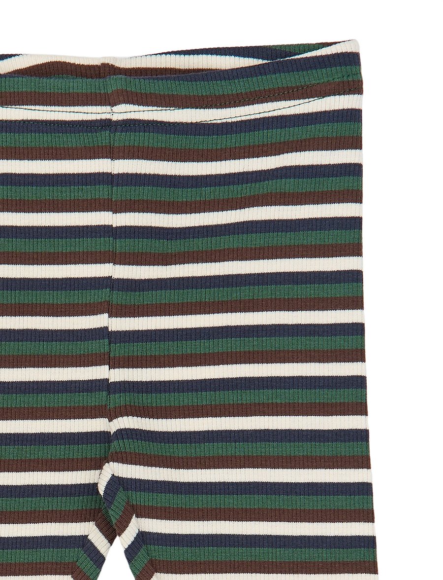 Petit Piao - PPSong Leggings - retuusid - trekking green multistriped - 2