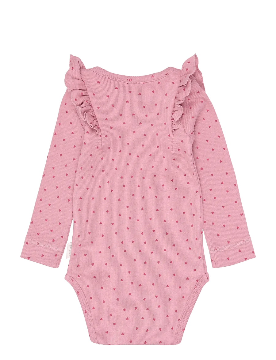 Petit Piao - PPSonja L_S Body - pikkade varrukatega bodid - rose elegance heart aop - 2