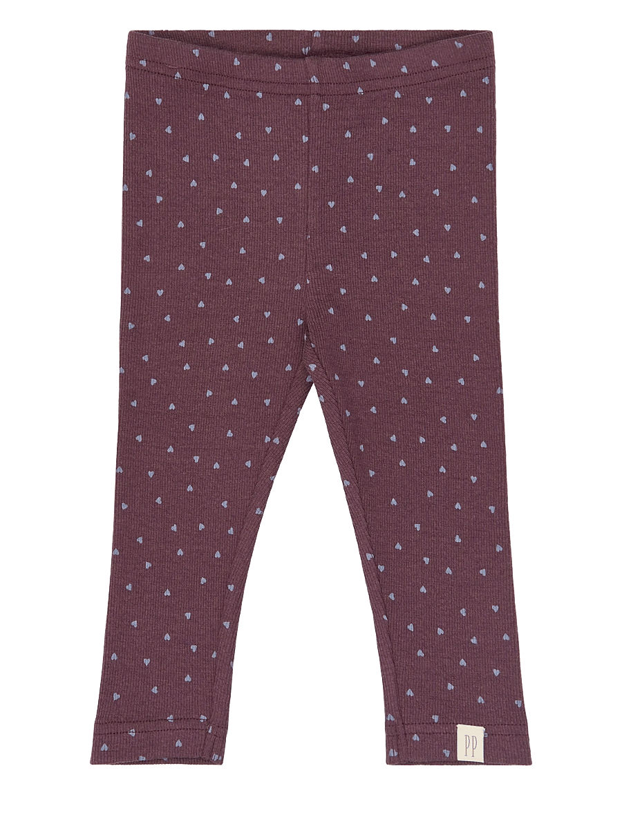 Petit Piao - PPSonja Leggings - retuusid - huckleberry heart aop - 0