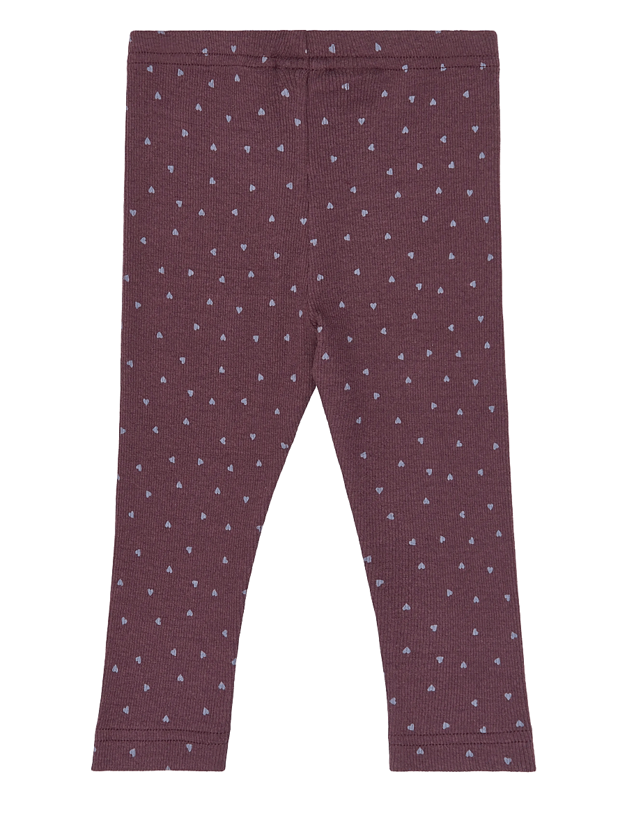 Petit Piao - PPSonja Leggings - retuusid - huckleberry heart aop - 1