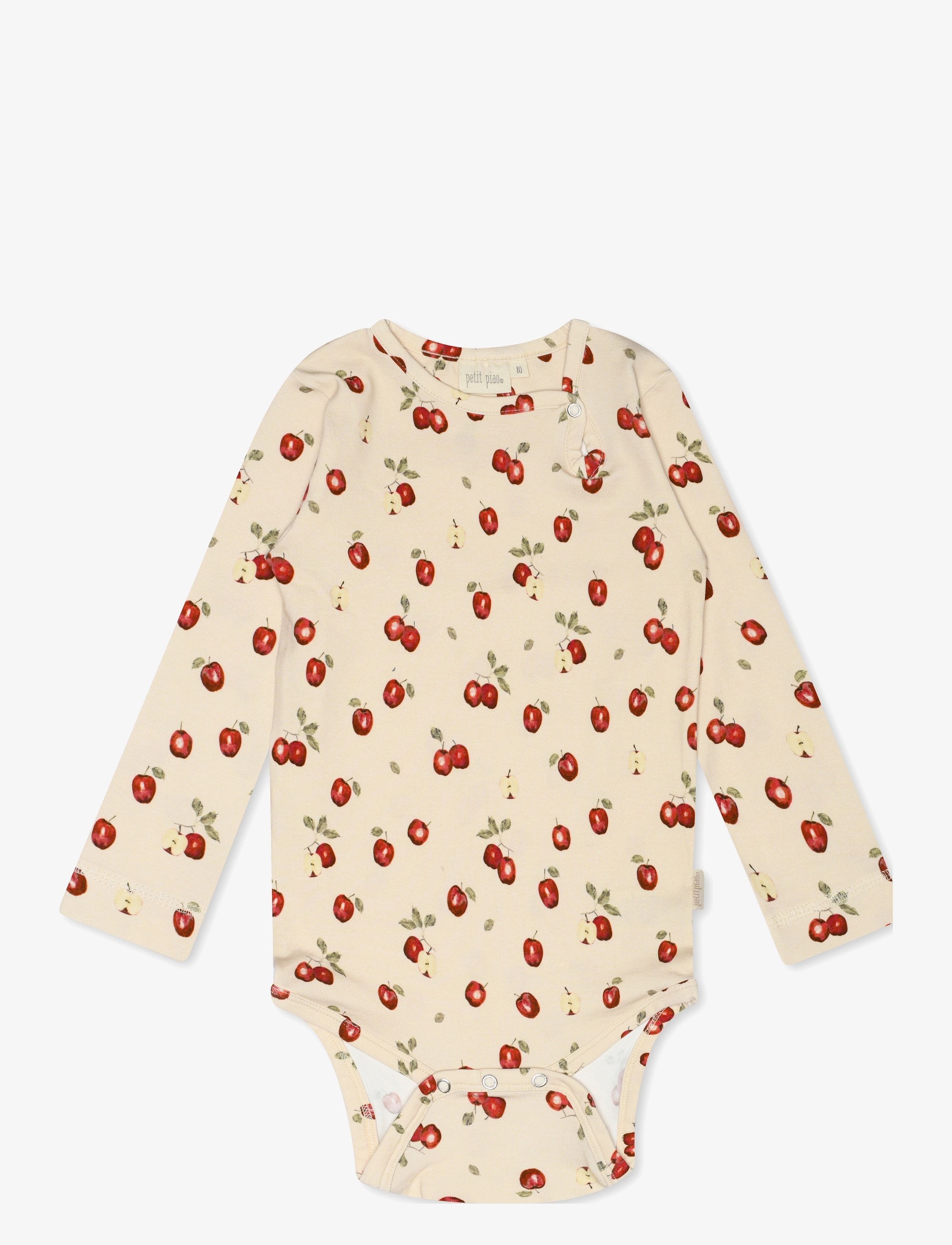 Petit Piao - Body L/S Printed - laveste priser - apple aop - 2