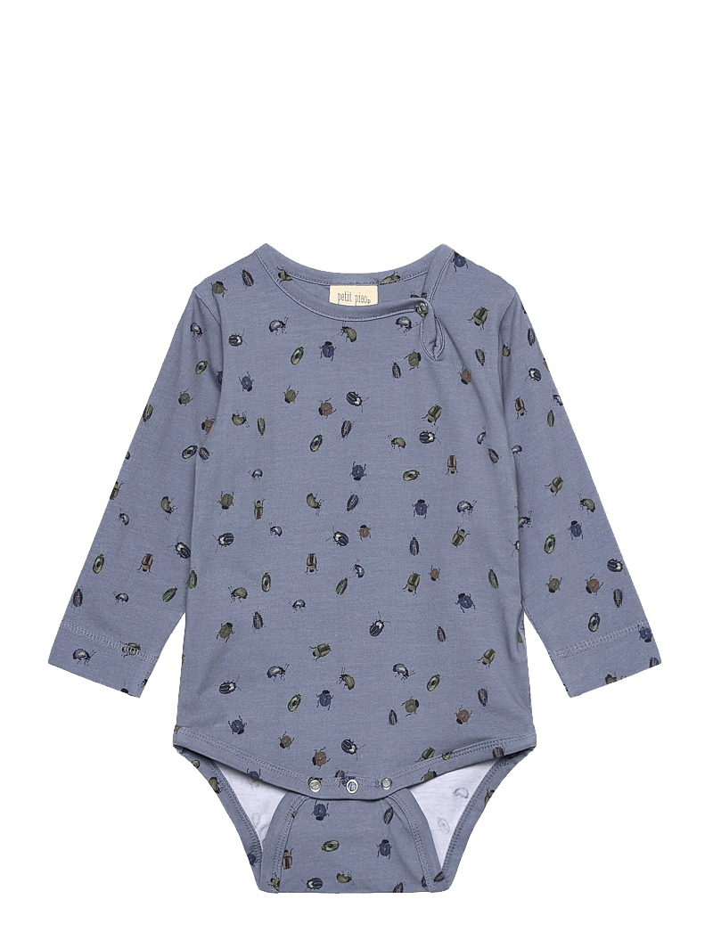 Petit Piao - Body L/S Printed - pikkade varrukatega bodid - beetle - 0