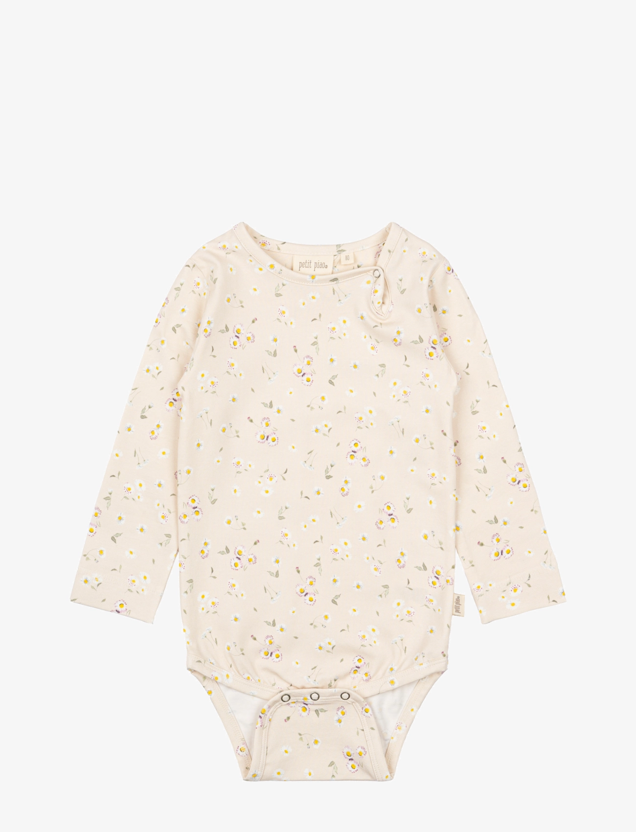 Petit Piao - Body L/S Printed - laveste priser - bellis - 1