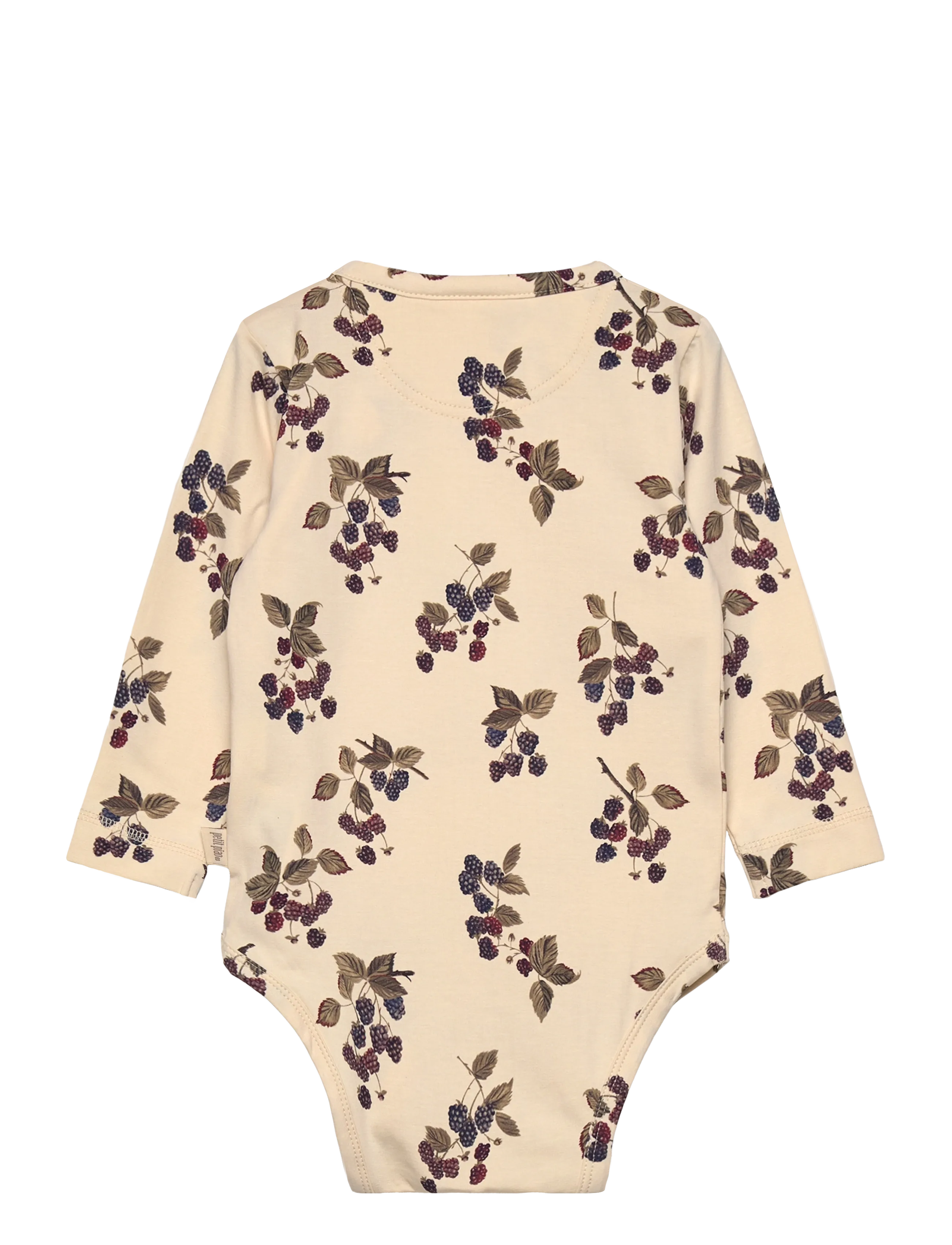 Petit Piao - Body L/S Printed - långärmade bodies - black berry - 1