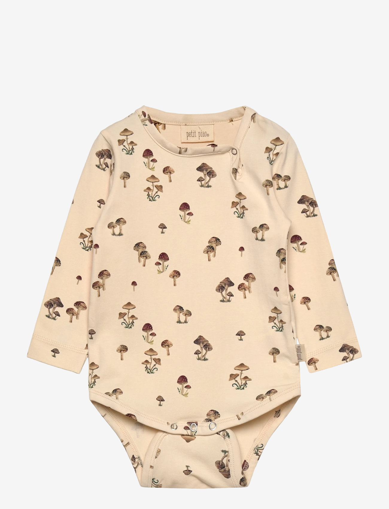 Petit Piao - Body L/S Printed - långärmade bodies - fungi - 0
