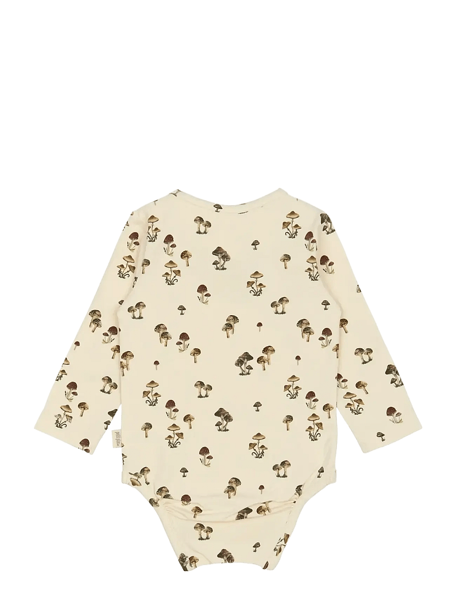 Petit Piao - Body L/S Printed - rompers met lange mouwen - fungi - 1
