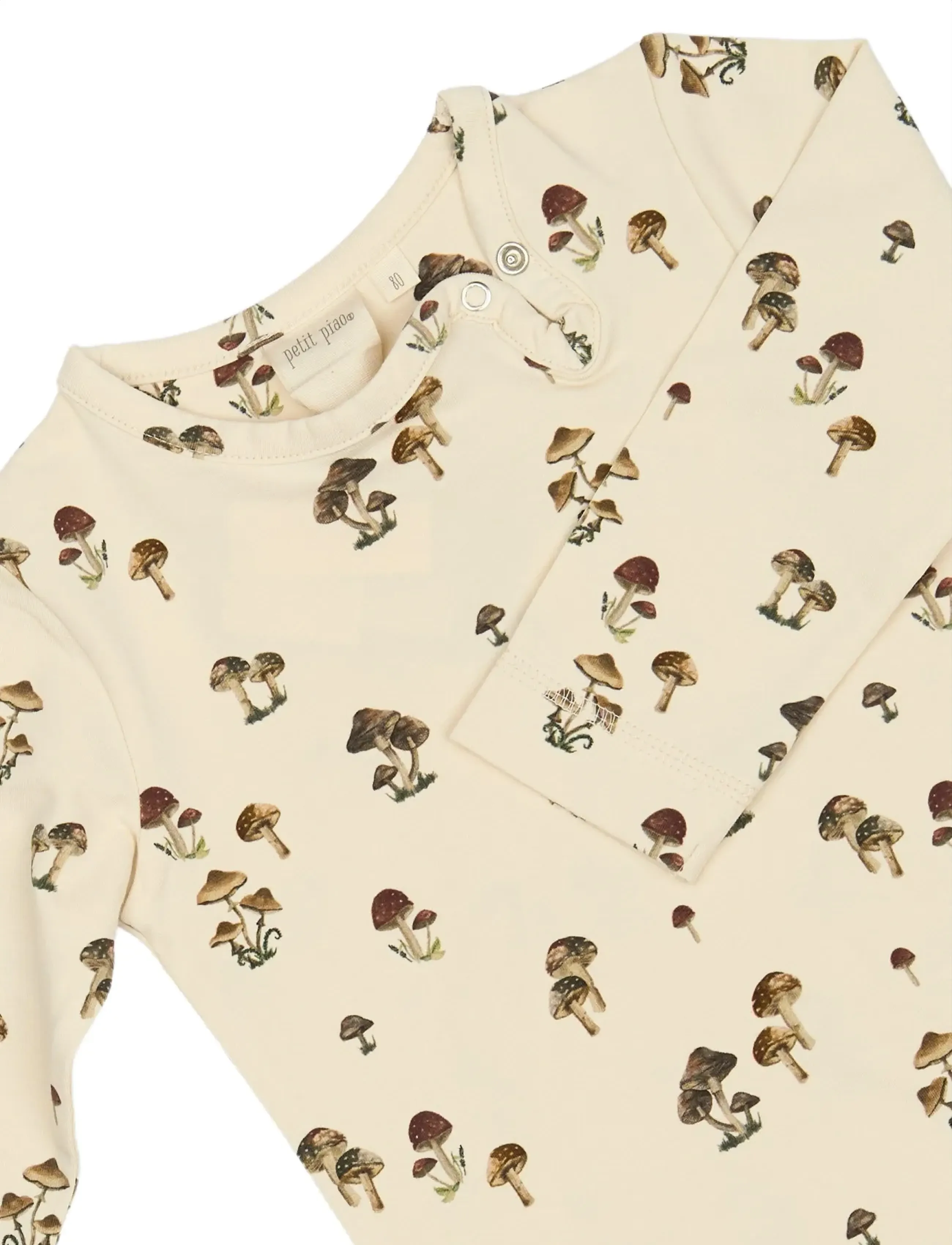 Petit Piao - Body L/S Printed - long-sleeved bodies - fungi - 2