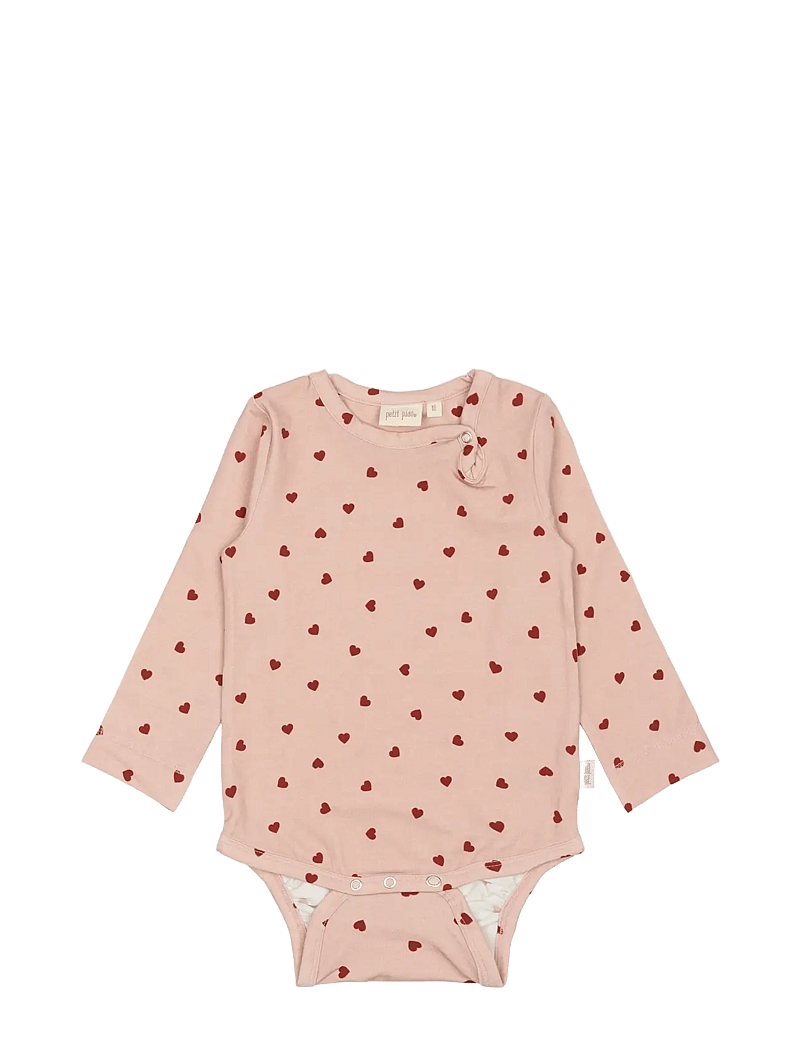 Petit Piao - Body L/S Printed - langärmelige bodys - heart - 0