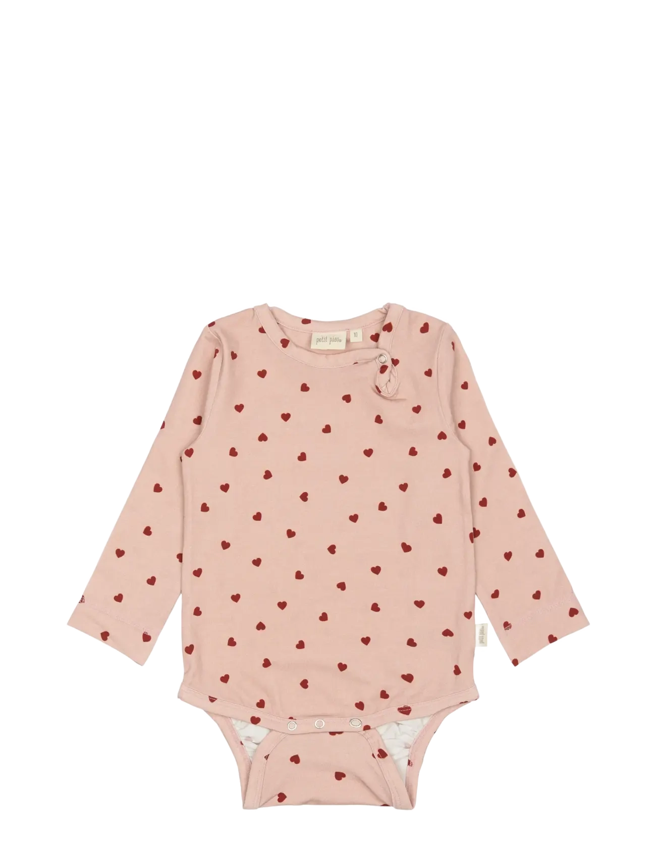 Petit Piao - Body L/S Printed - pikkade varrukatega bodid - heart - 0