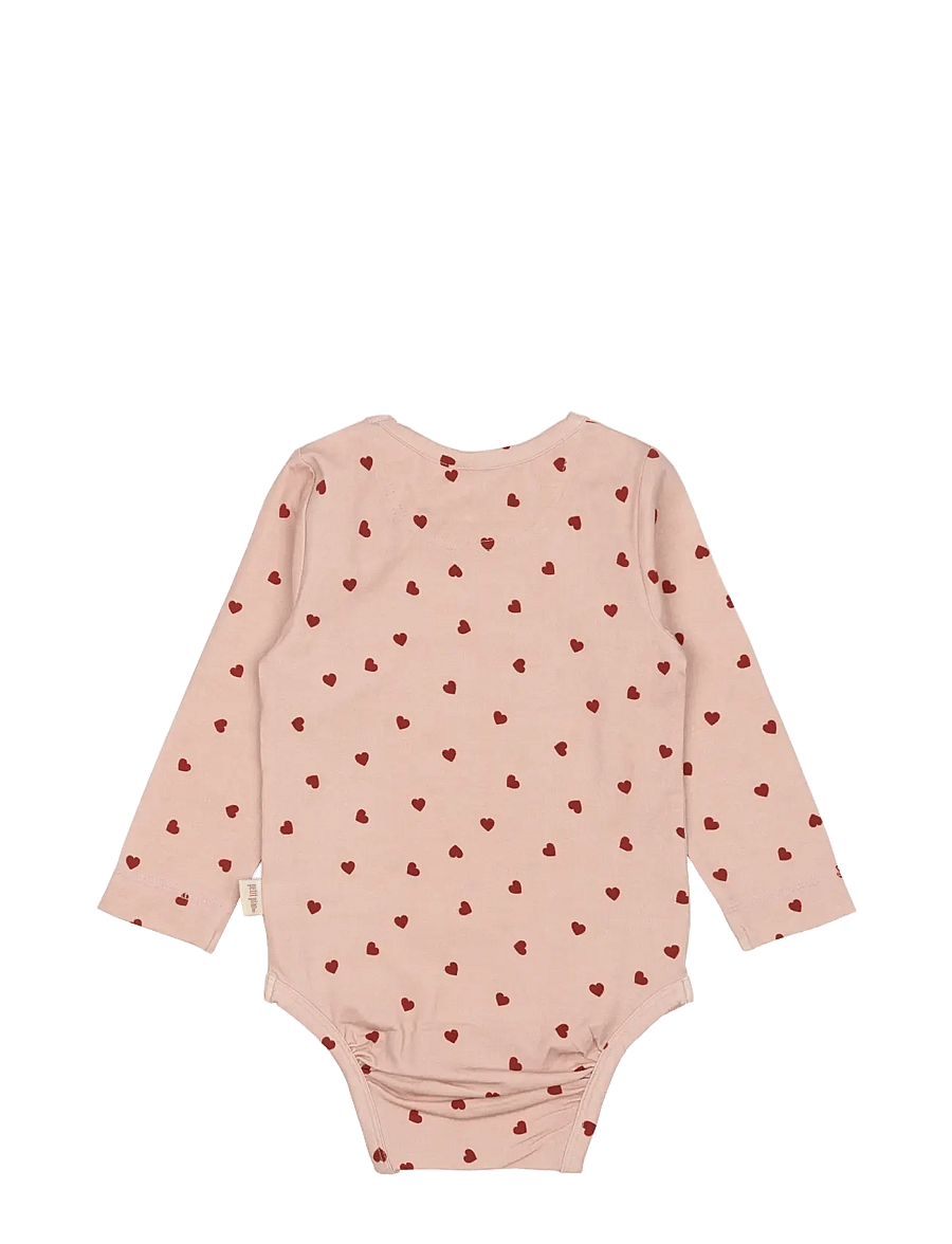 Petit Piao - Body L/S Printed - pikkade varrukatega bodid - heart - 1
