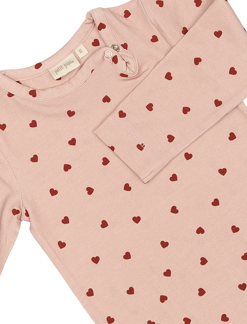 Petit Piao - Body L/S Printed - langärmelige bodys - heart - 2