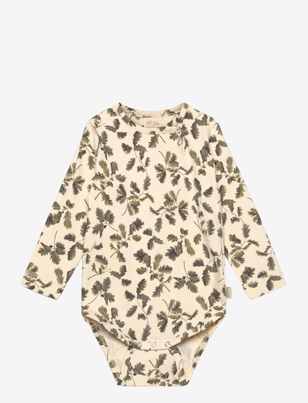 Petit Piao - Body L/S Printed - julegaver under 300kr - oak - 0