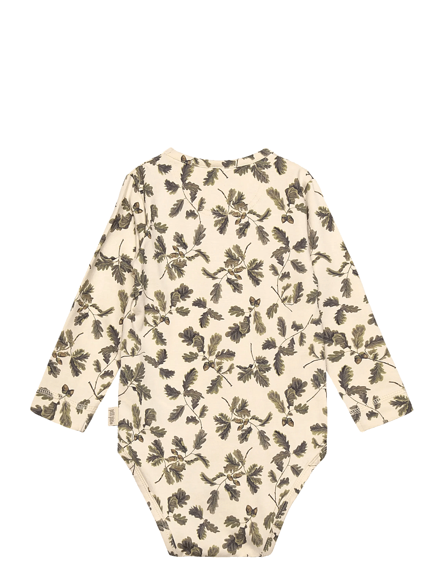 Petit Piao - Body L/S Printed - body z długimi rękawami - oak - 1