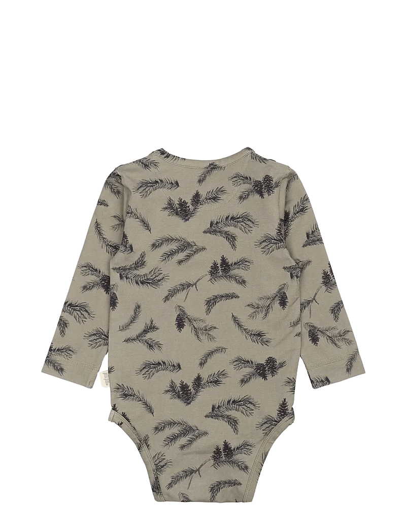 Petit Piao - Body L/S Printed - pikkade varrukatega bodid - pine - 1