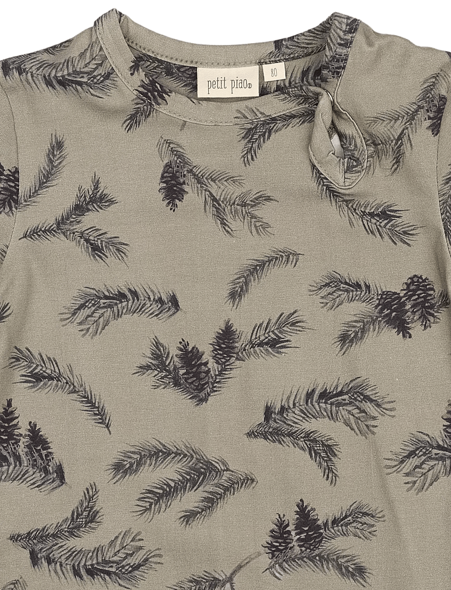 Petit Piao - Body L/S Printed - langärmelige bodys - pine - 2