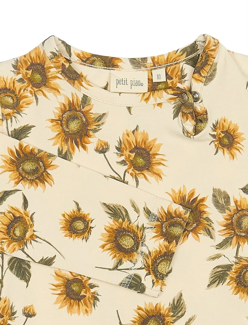 Petit Piao - Body L/S Printed - långärmade bodies - sunflower - 2