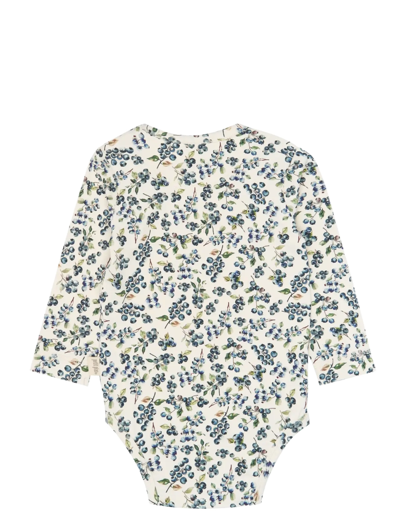Petit Piao - PPStar L_S Body - långärmade bodies - eggnog blueberry aop - 1