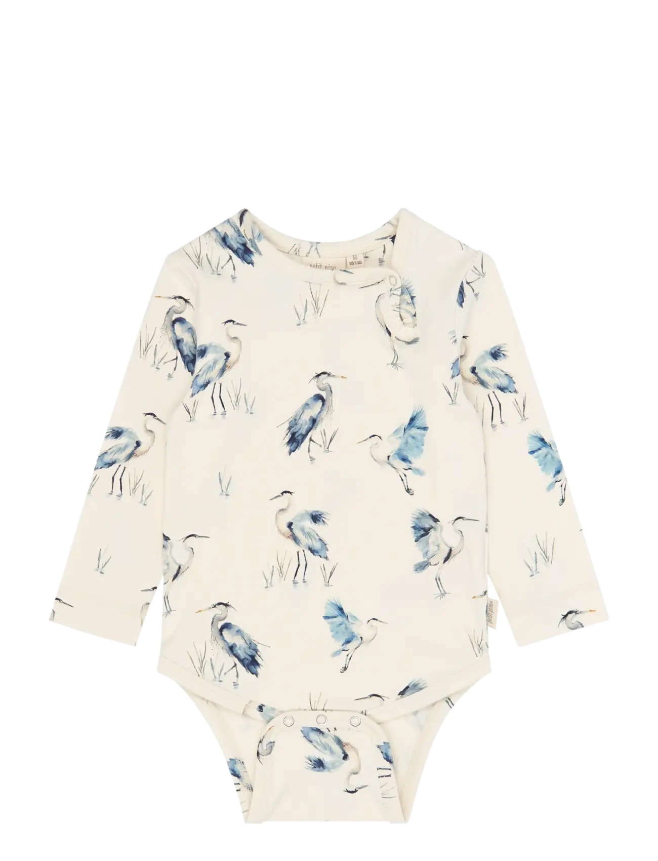 Petit Piao PPStar L_S Body - Nach Größe einkaufen - EGGNOG HERON AOP / cream