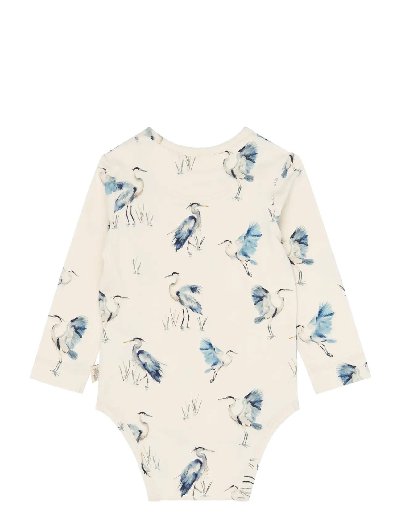 Petit Piao - PPStar L_S Body - langärmelige bodys - eggnog heron aop - 1