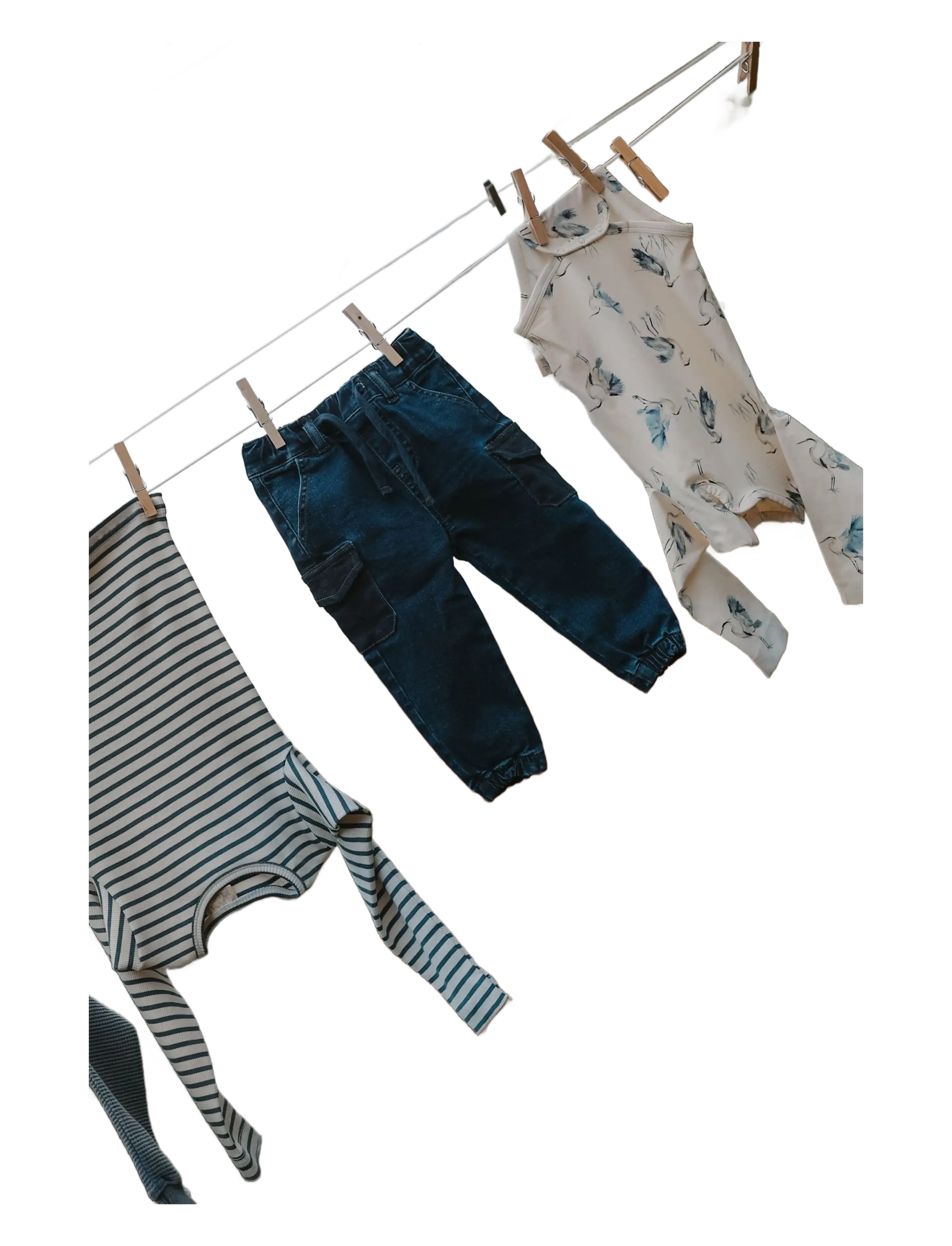 Petit Piao - PPStar L_S Body - langärmelige bodys - eggnog heron aop - 3