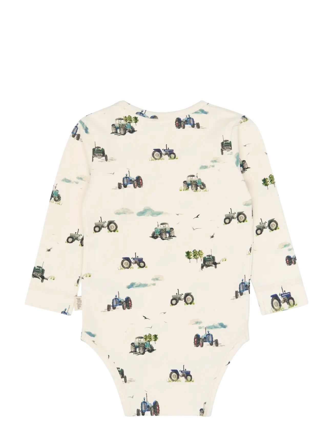 Petit Piao - PPStar L_S Body - långärmade bodies - eggnog tractor aop - 1