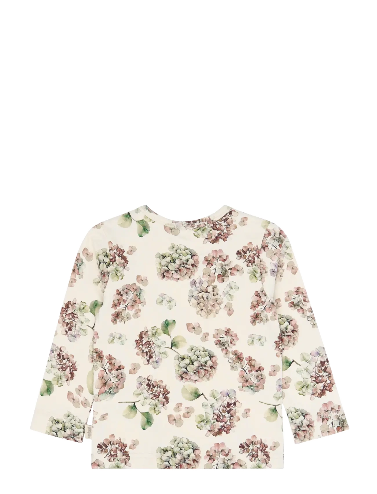 Petit Piao - PPStar L_S Tee - langärmelig - eggnog hydranger aop - 2