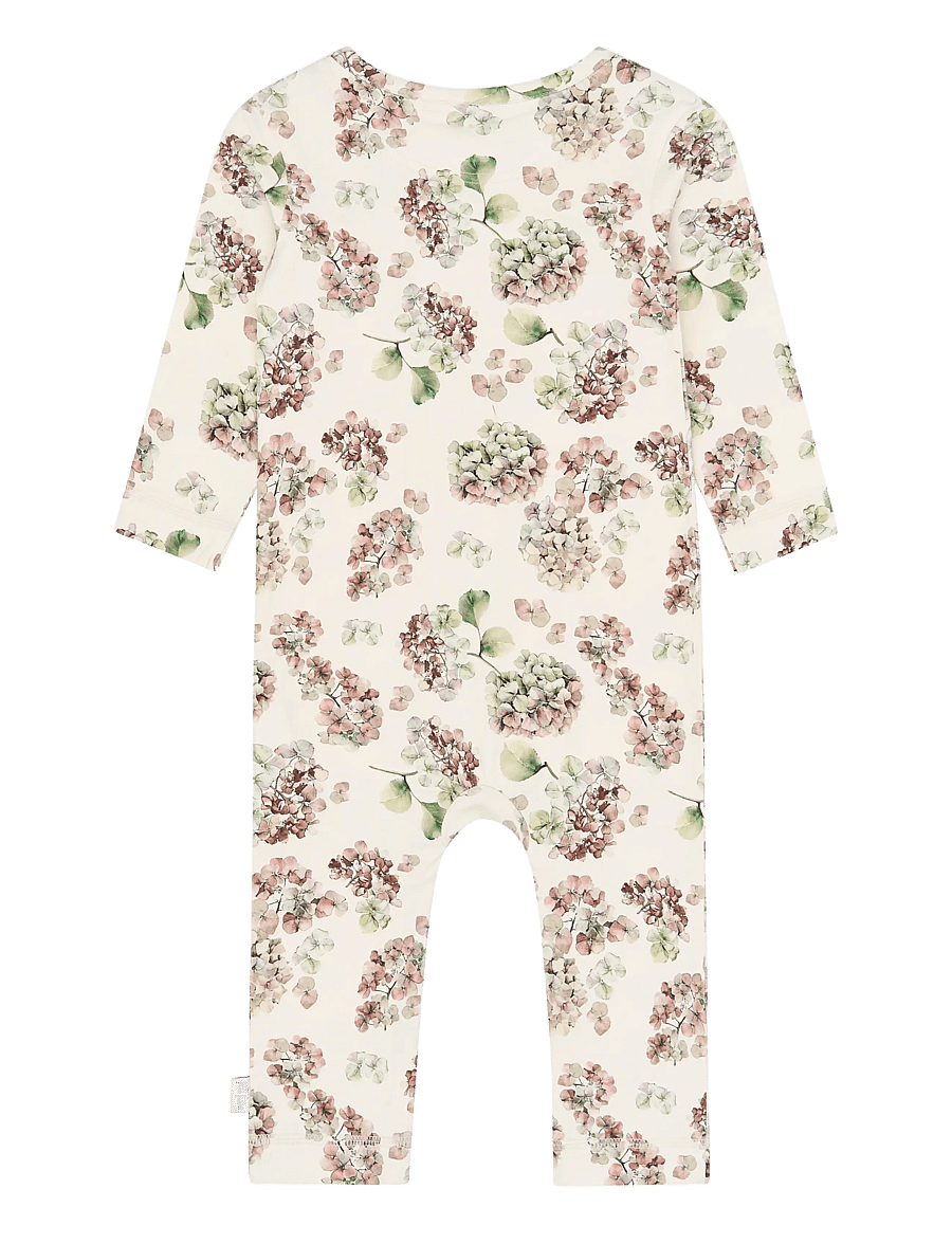 Petit Piao - PPStar L_S Jumpsuit - byxdress - eggnog hydranger aop - 1