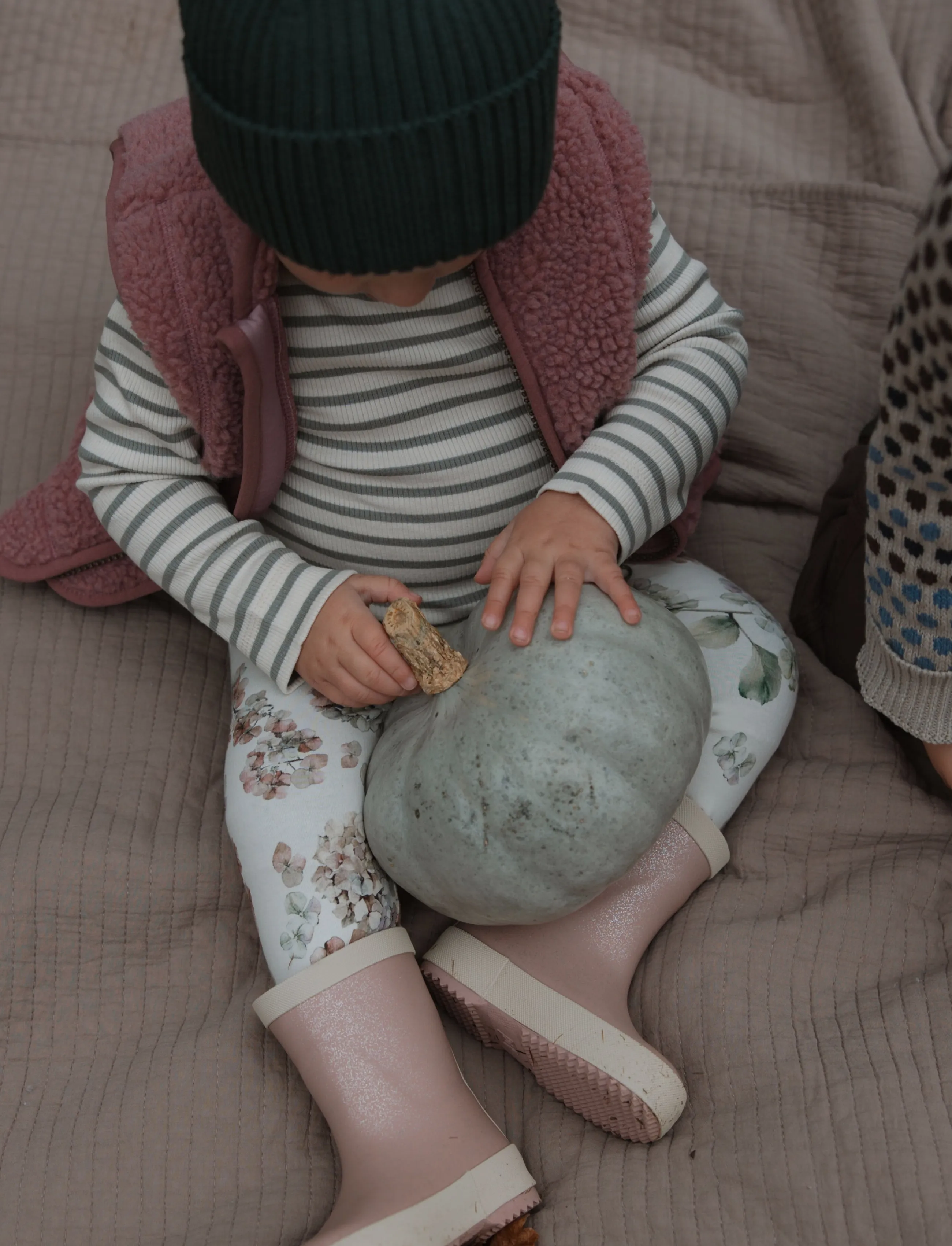 Petit Piao PPStar Leggings - Leggings - EGGNOG HYDRANGER AOP / cream