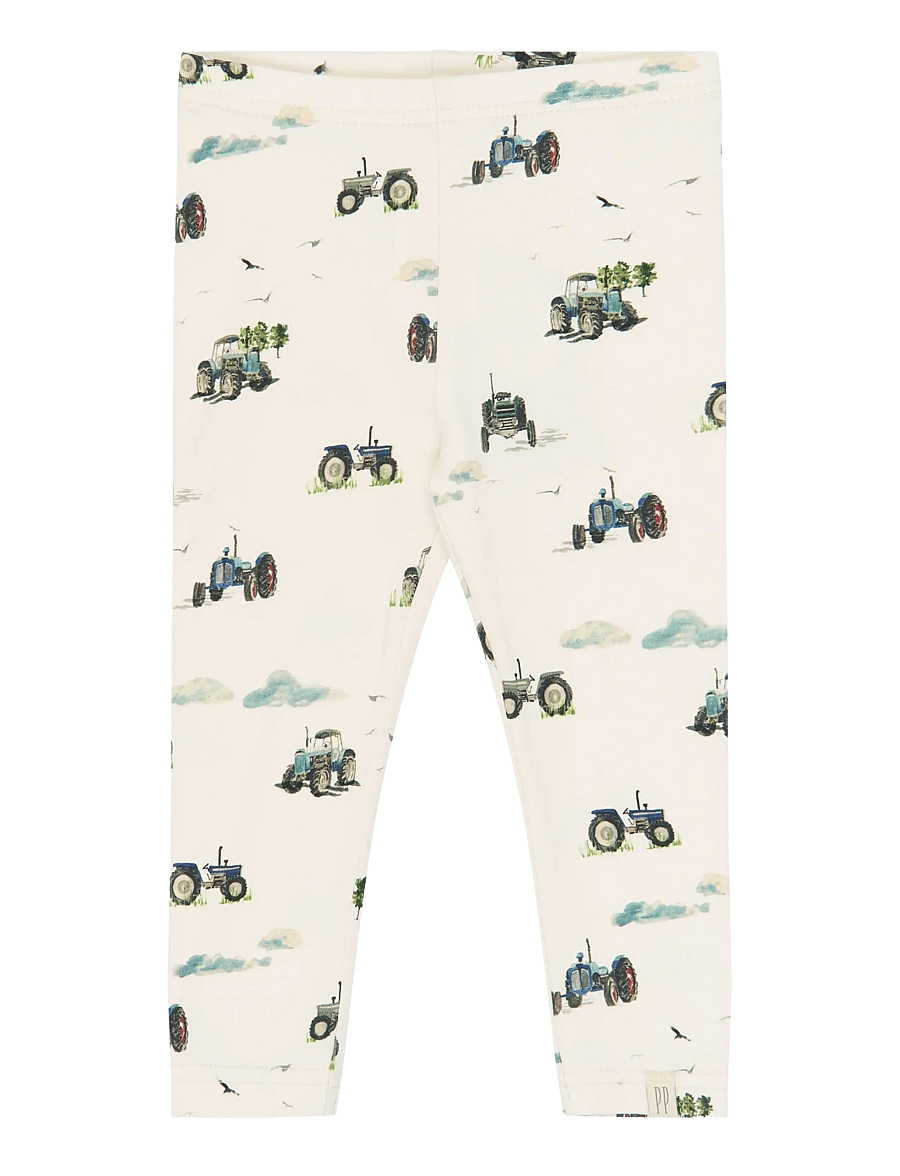 Petit Piao - PPStar Leggings - leggings - eggnog tractor aop - 0