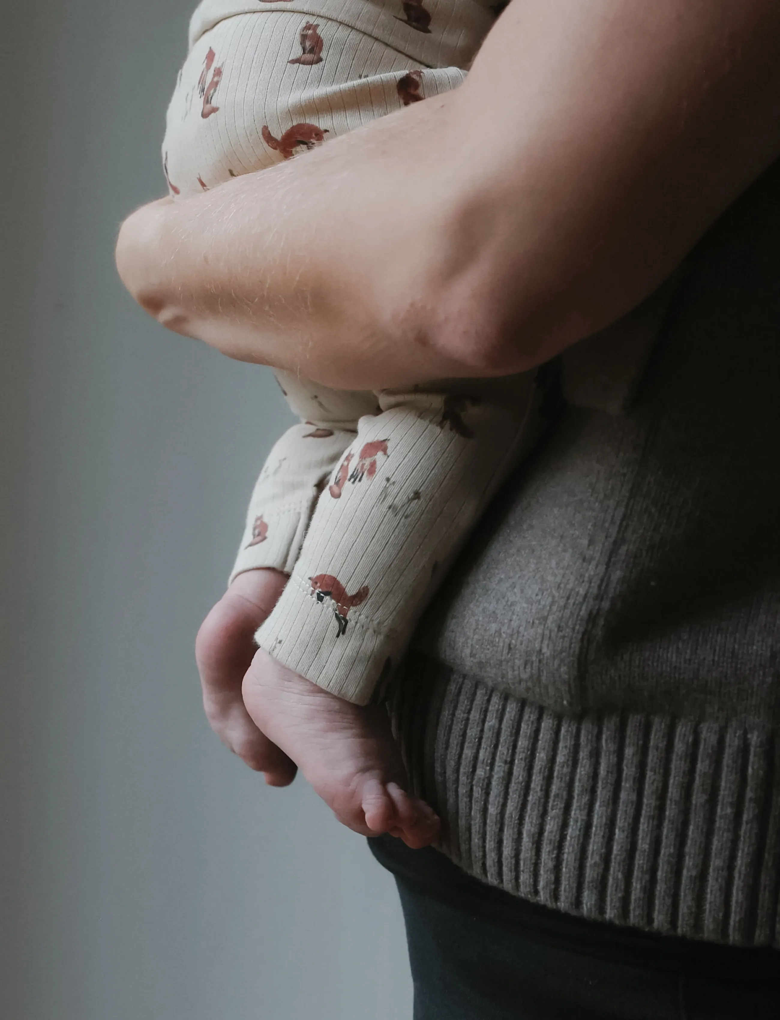 Petit Piao - PPStar Leggings - leggings - gray morn fox aop - 0