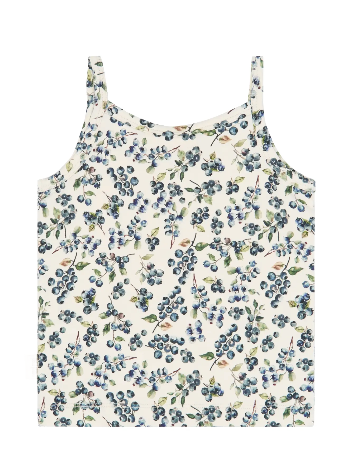 Petit Piao - PPStar Girls Undershirt 2-pack - aluskihina kantavad alussärgid - eggnog blueberry aop - 1