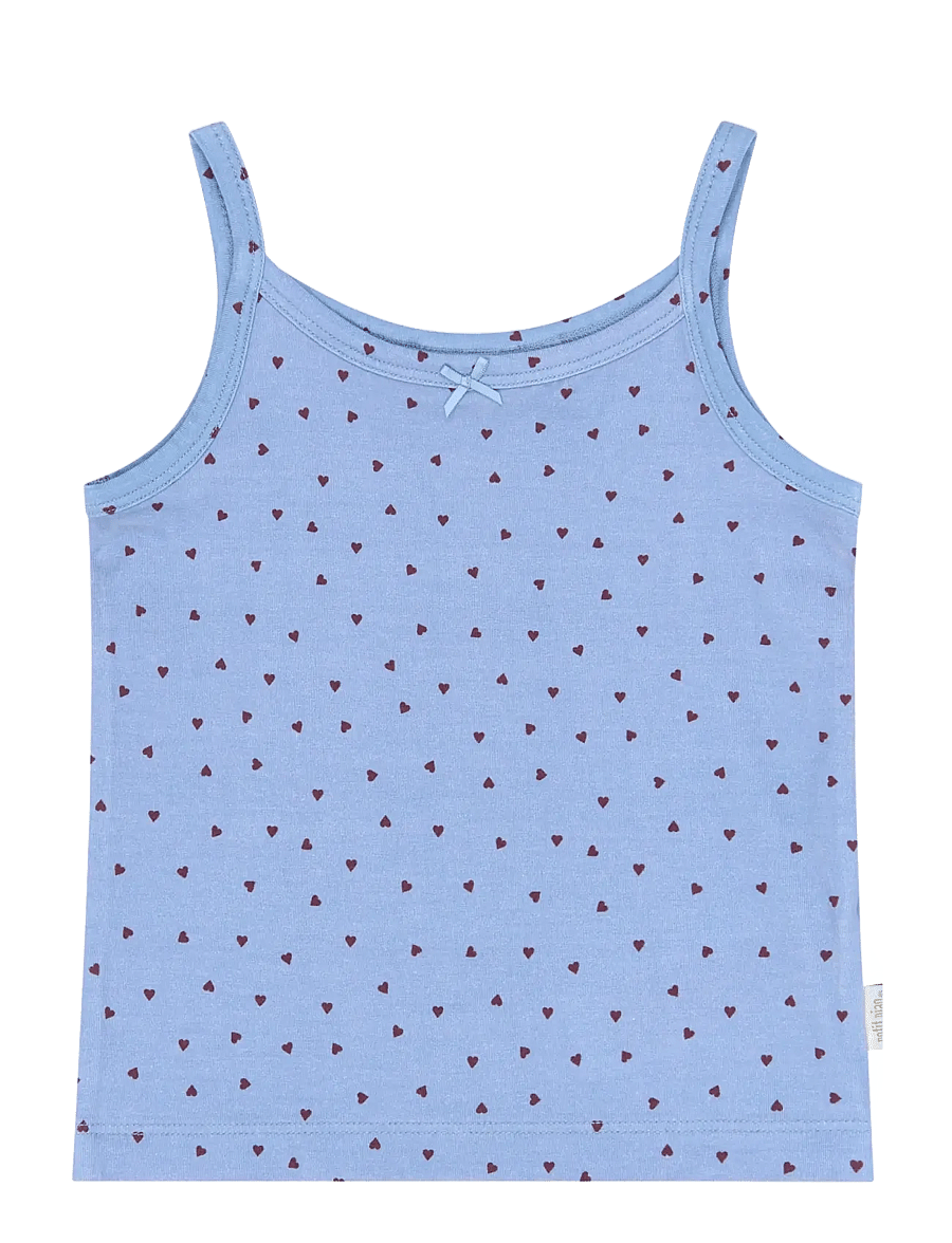 Petit Piao - PPStar Girls Undershirt 2-pack - aluskihina kantavad alussärgid - eggnog blueberry aop - 3