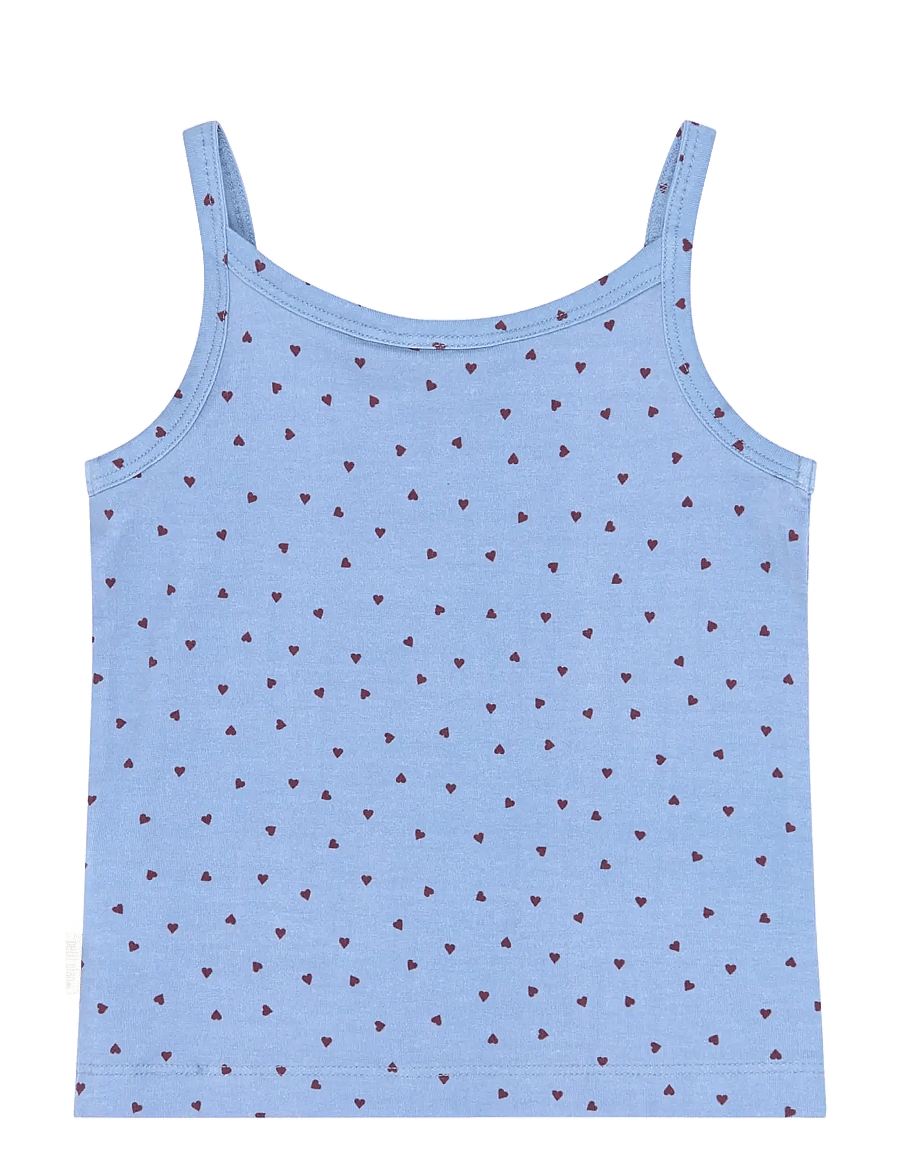Petit Piao - PPStar Girls Undershirt 2-pack - aluskihina kantavad alussärgid - eggnog blueberry aop - 4