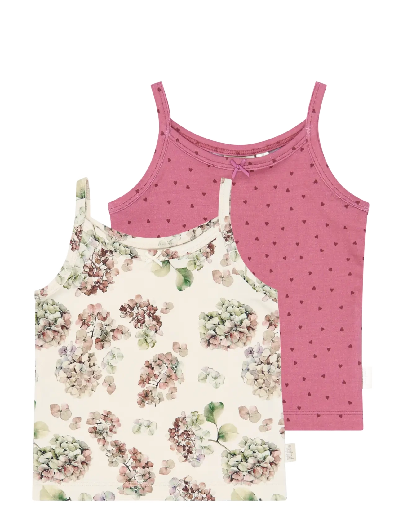 Petit Piao PPStar Girls Undershirt 2-pack - Nach Größe einkaufen - EGGNOG HYDRANGER AOP / cream