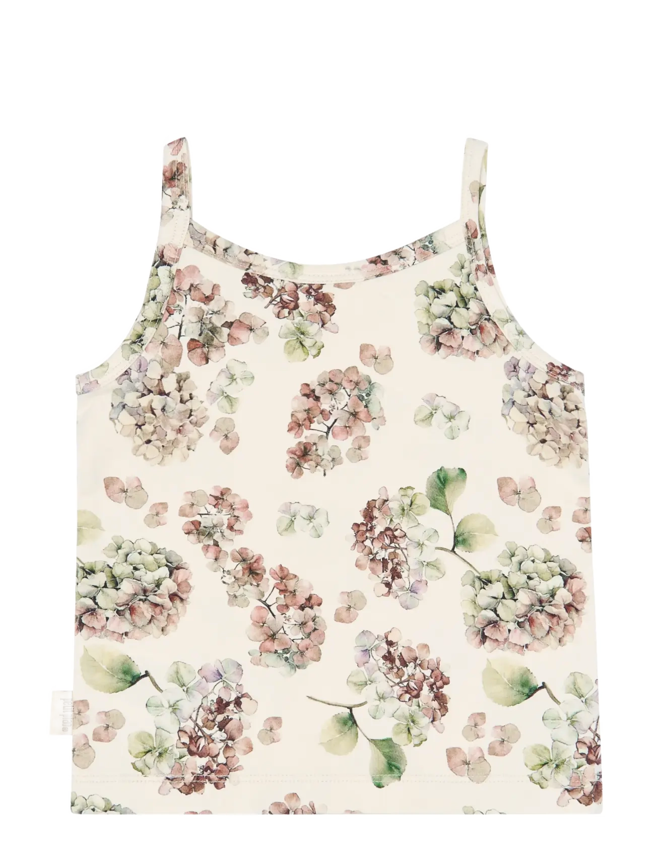 Petit Piao - PPStar Girls Undershirt 2-pack - aluskihina kantavad alussärgid - eggnog hydranger aop - 2