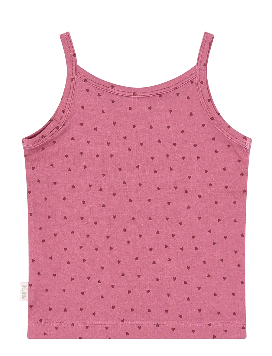 Petit Piao - PPStar Girls Undershirt 2-pack - aluskihina kantavad alussärgid - eggnog hydranger aop - 4