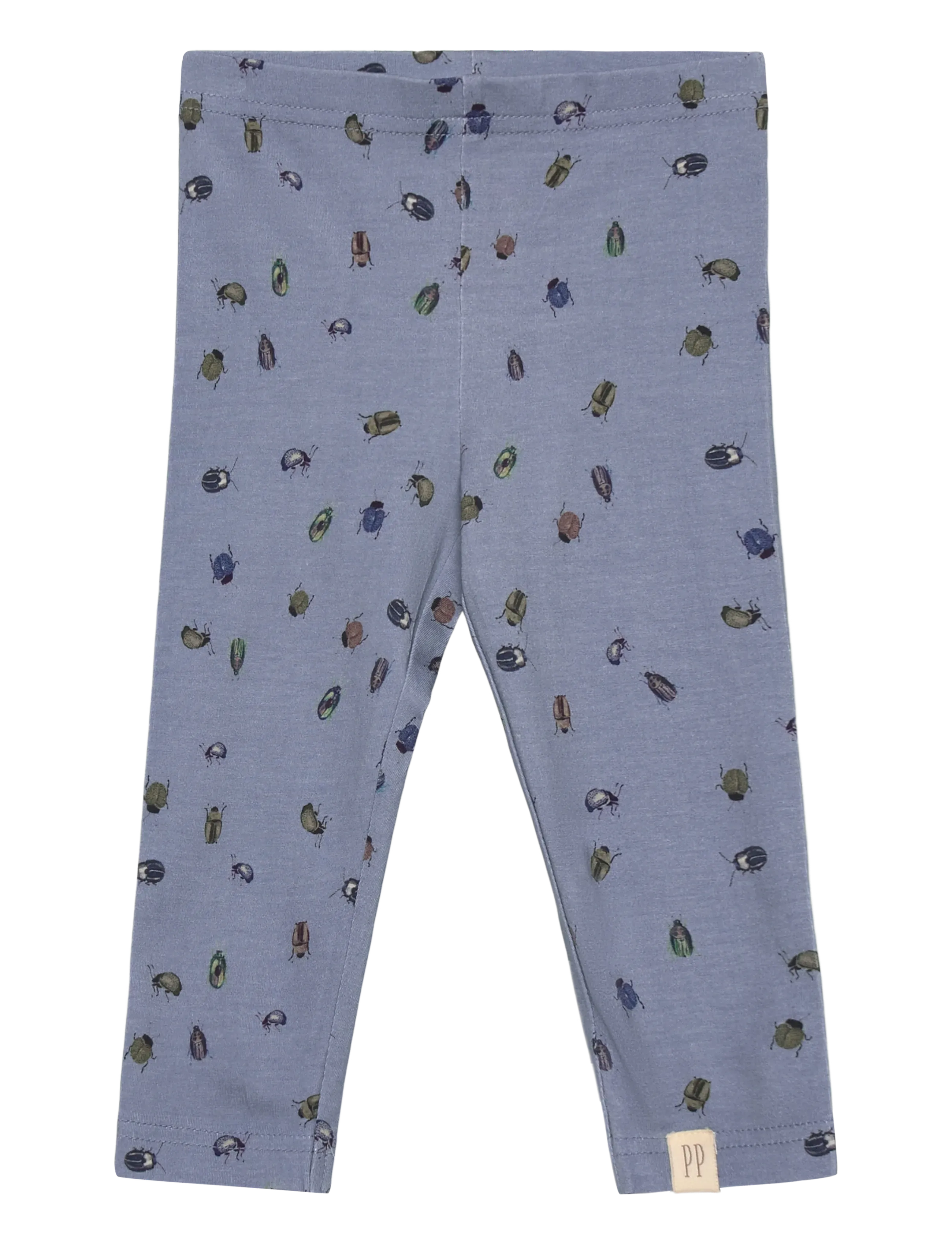 Petit Piao Legging Printed, Børn, Solblomst Print Leggings, Blå, Str: 68