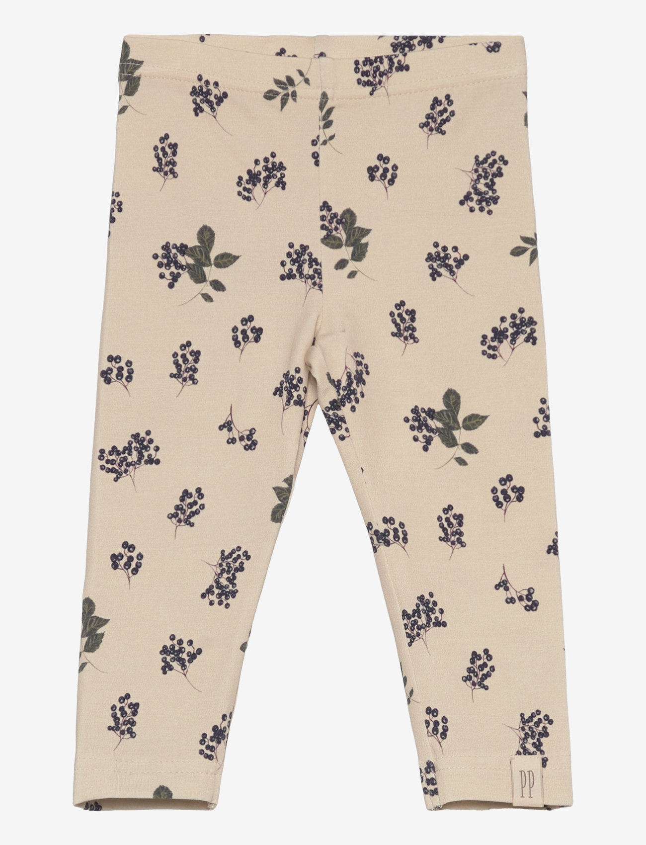 Petit Piao - Legging Printed - efterårstøj - elderberry aop - 0