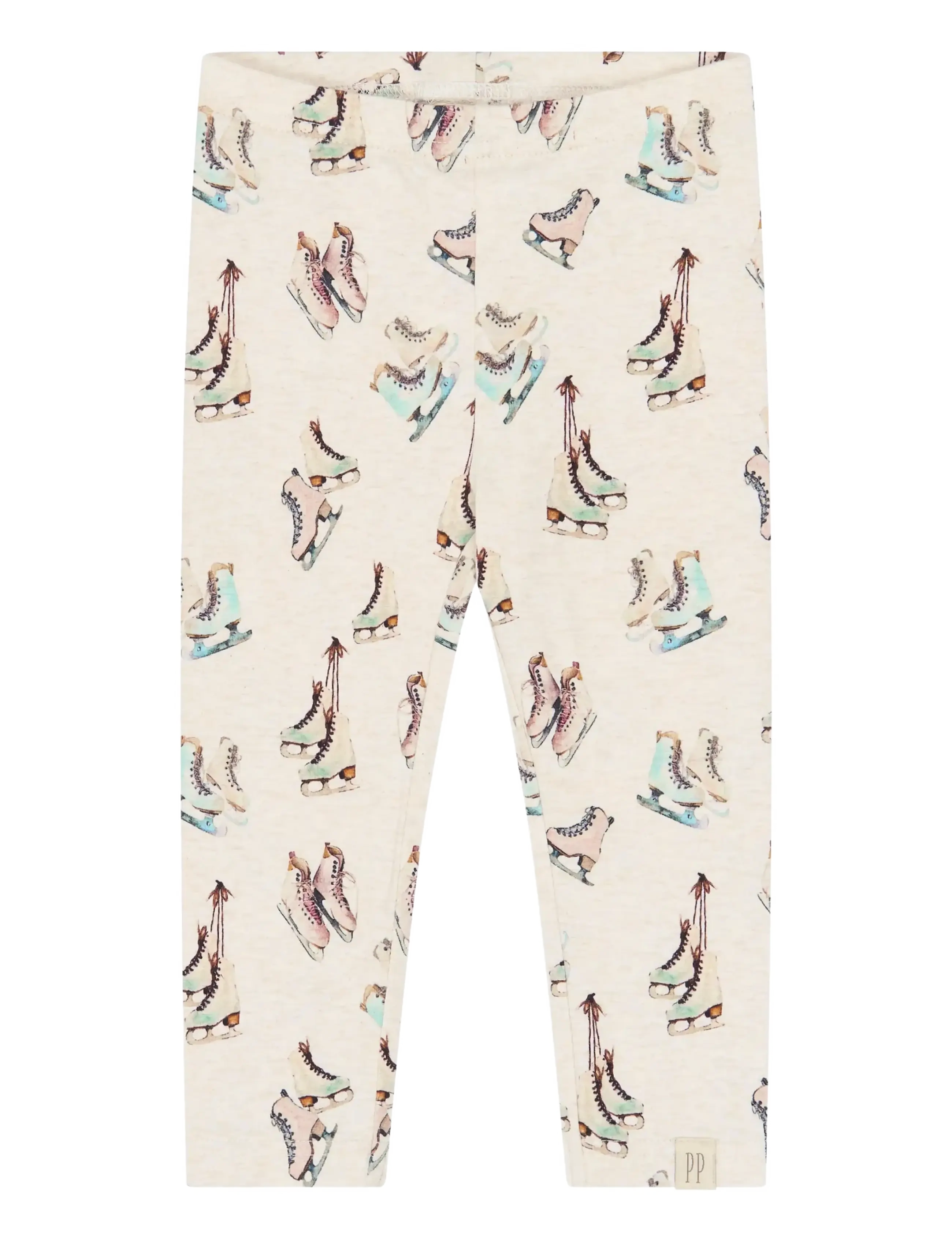 Petit Piao PPBlizz Leggings - Petit Piao - EGGNOG MELANGE ICE SKATE AOP / cream