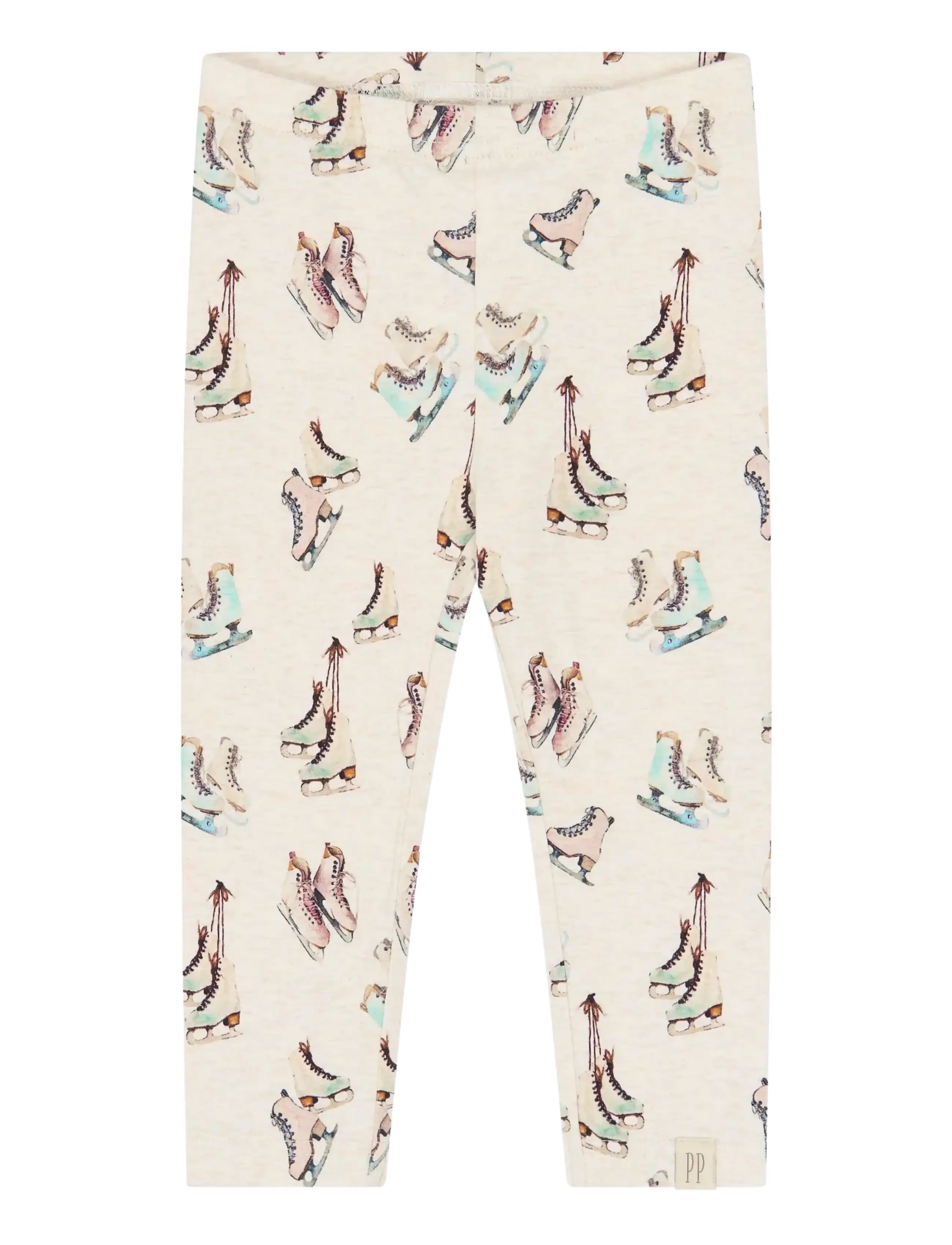 Petit Piao PPBlizz Leggings - Petit Piao - EGGNOG MELANGE SNOWMAN AOP / cream