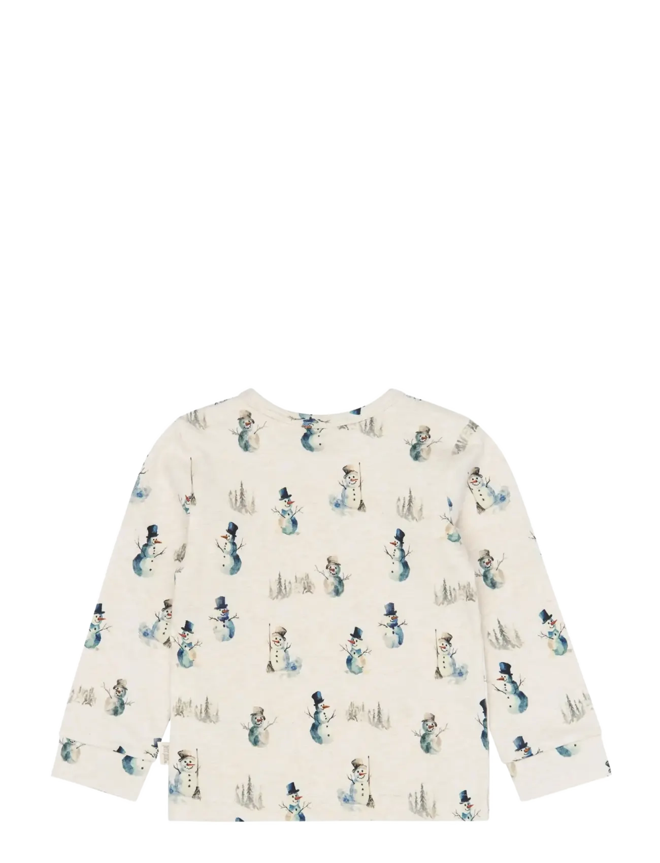 Petit Piao - PPBlizz Night Set - pyjama-sets - eggnog melange snowman aop - 3