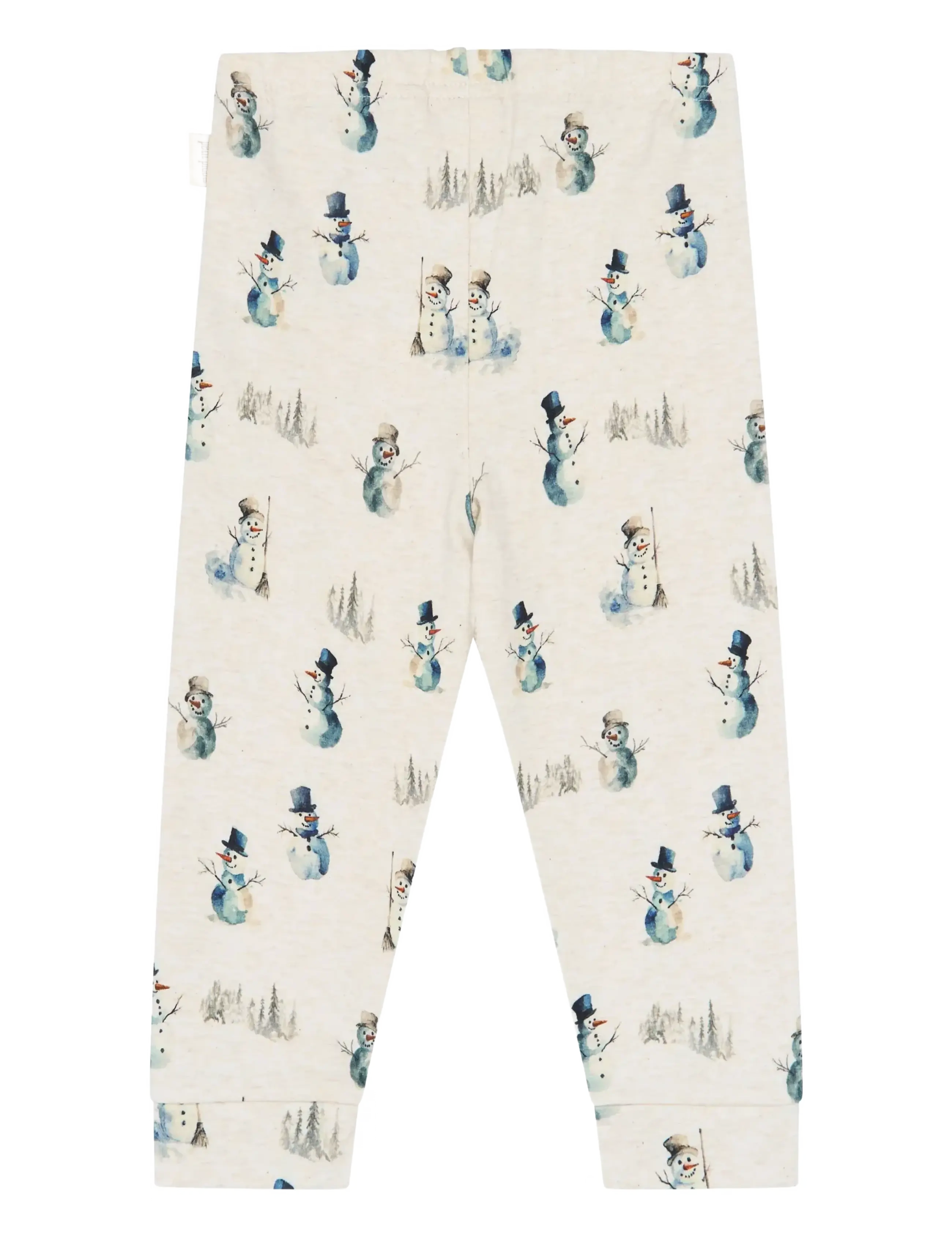Petit Piao - PPBlizz Night Set - pyjama-sets - eggnog melange snowman aop - 4