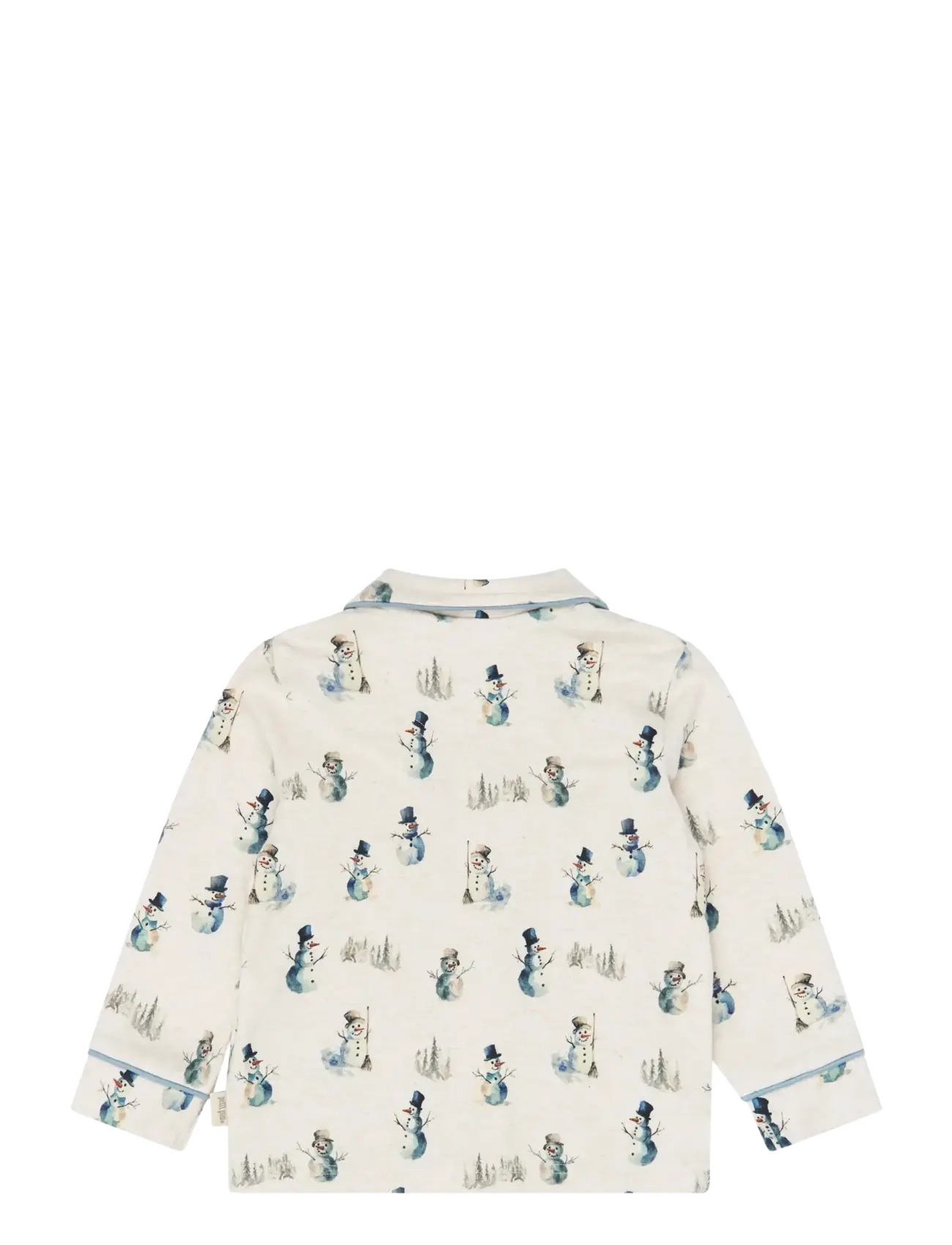 Petit Piao - PPBlizz Boys Pyjamas Set - pyjama-sets - eggnog melange snowman aop - 3