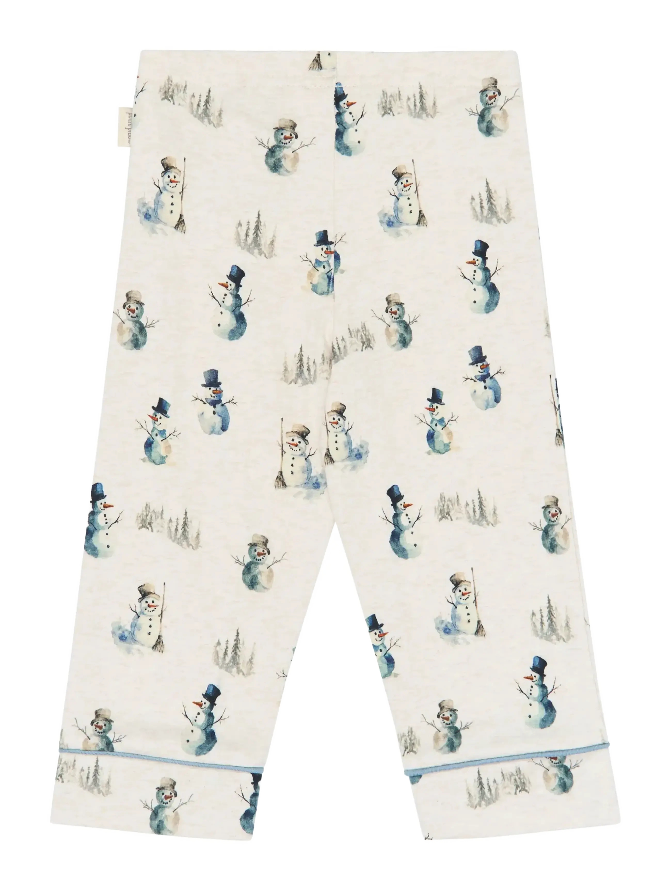 Petit Piao - PPBlizz Boys Pyjamas Set - pyjama-sets - eggnog melange snowman aop - 4
