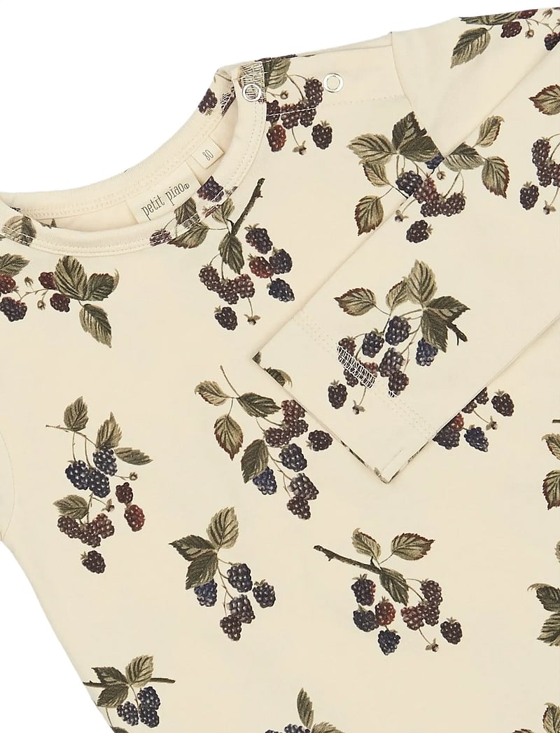 Petit Piao - T-shirt L/S Printed - långärmade t-shirts - blackberry - 2