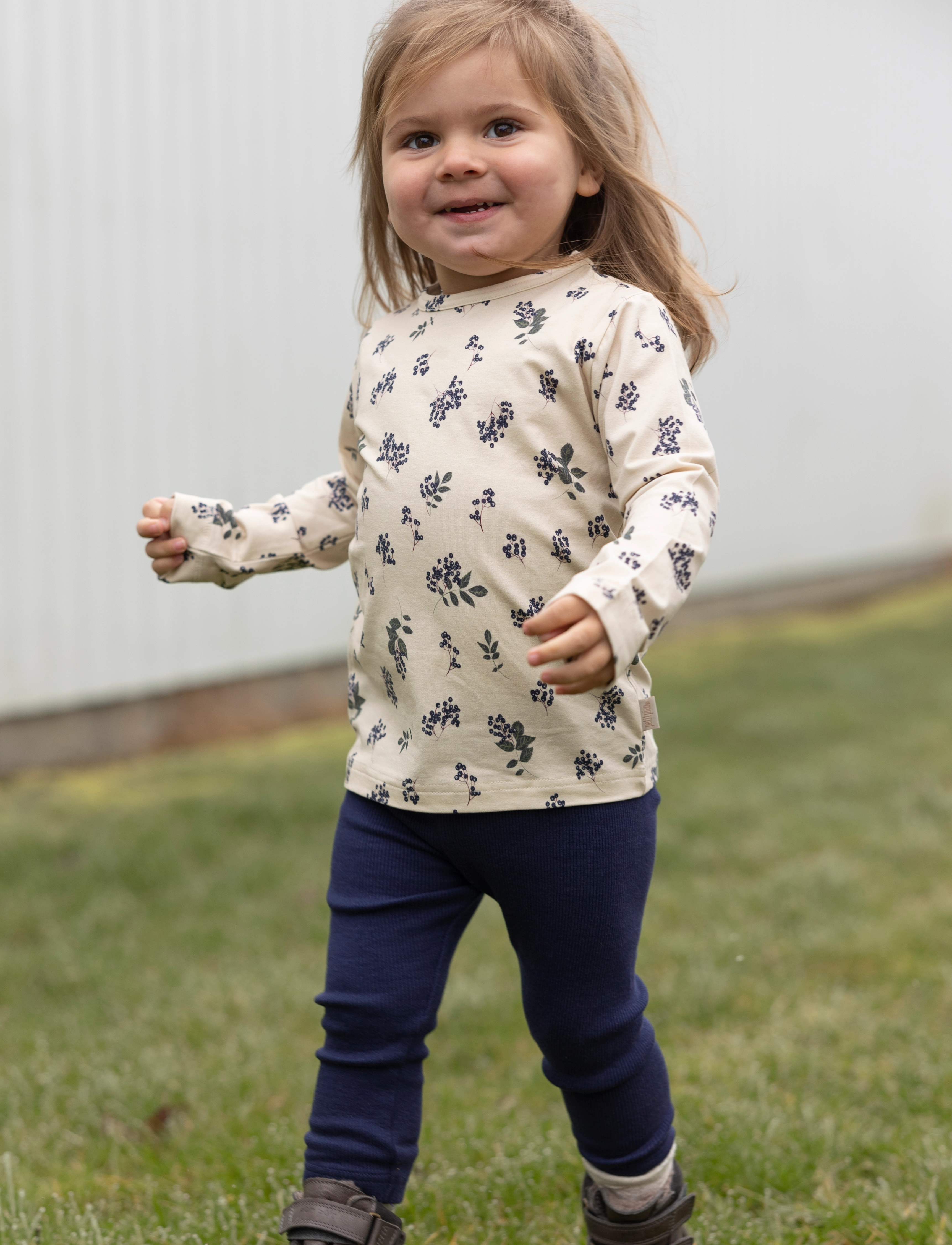 Petit Piao - T-shirt L/S Printed - langærmede t-shirts - elderberry aop - 3